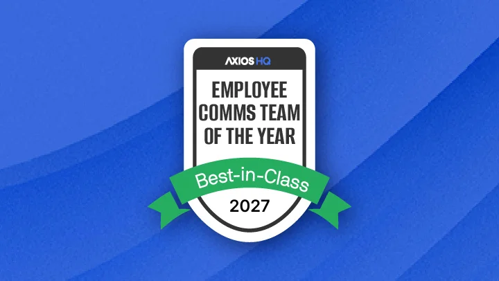 Best-in-Class Awards 2027 category — Employee Comms Team of the Year