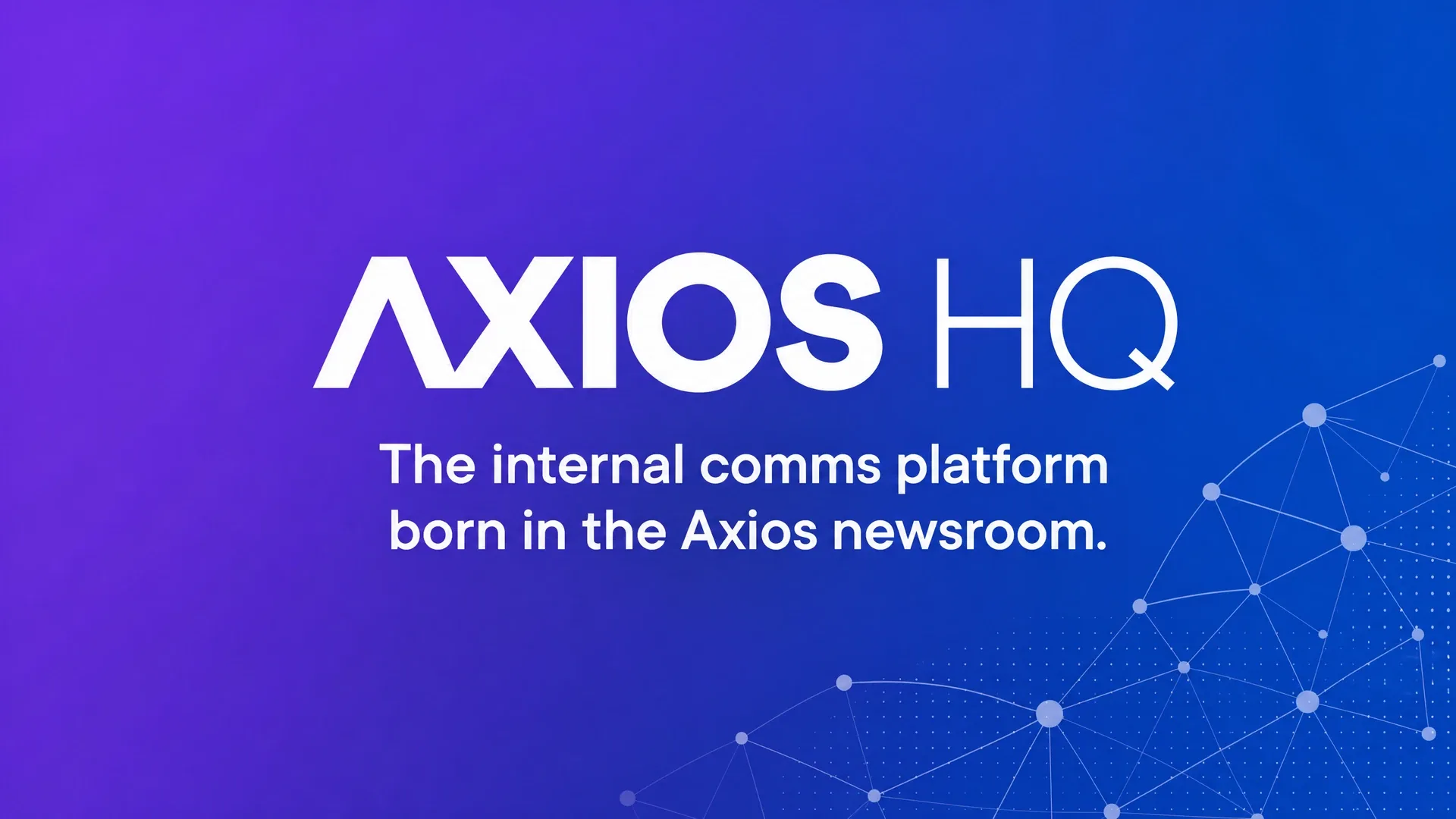 Axios HQ website preview