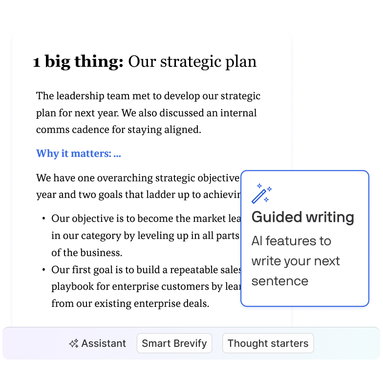 Guided writing