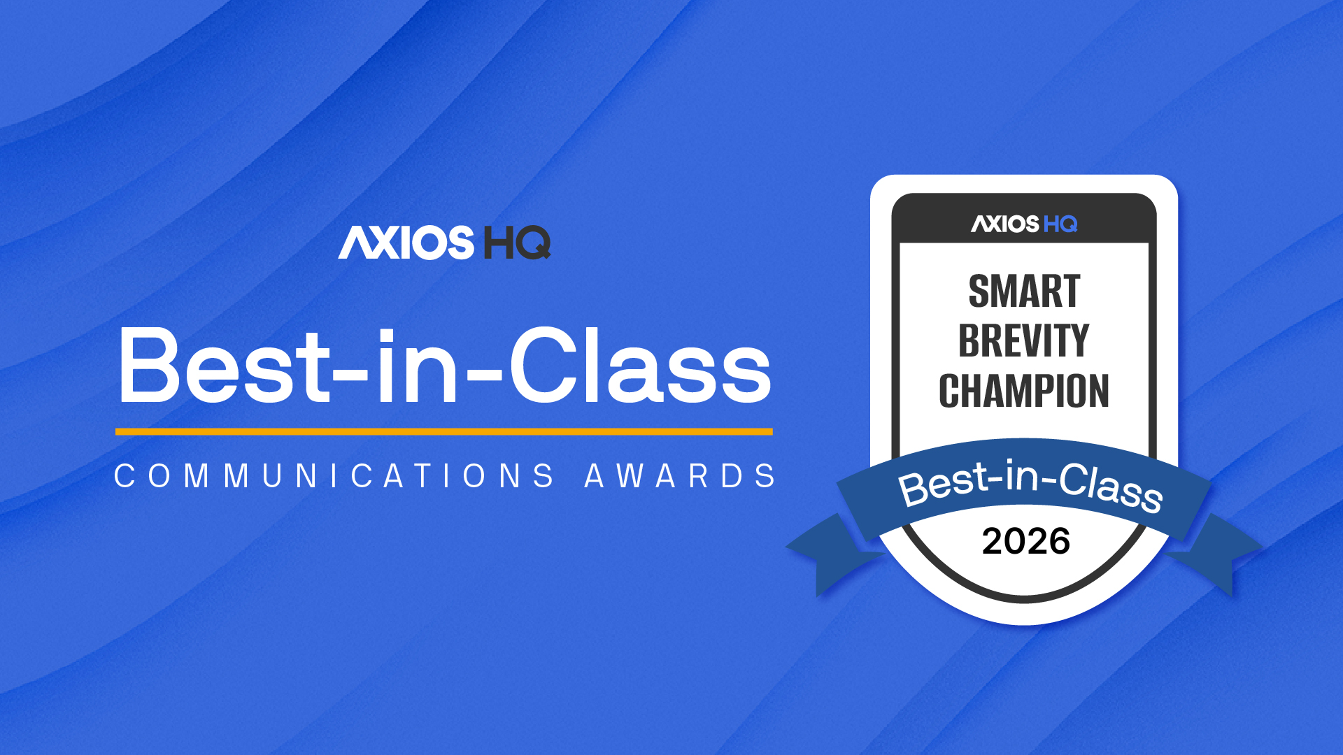 Smart Brevity Champion or the Year