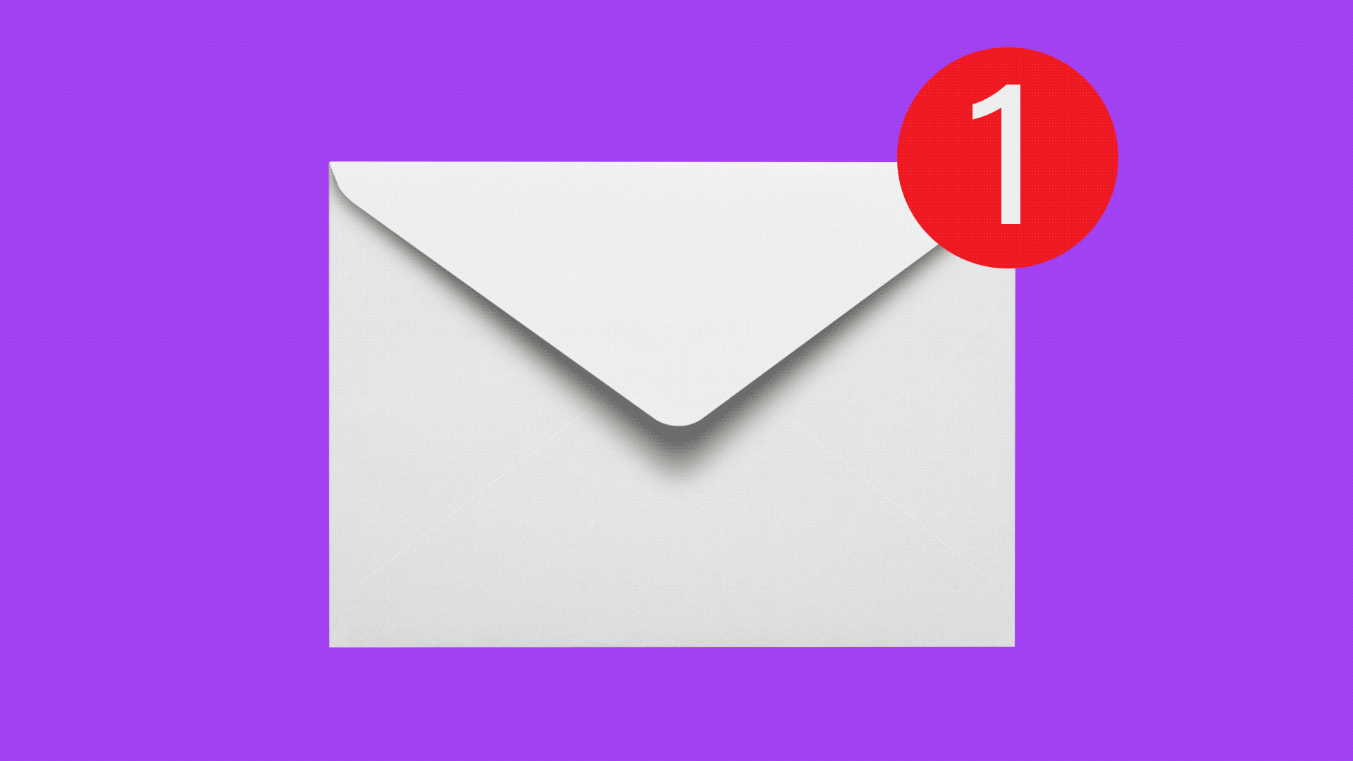 envelope with unread icon 