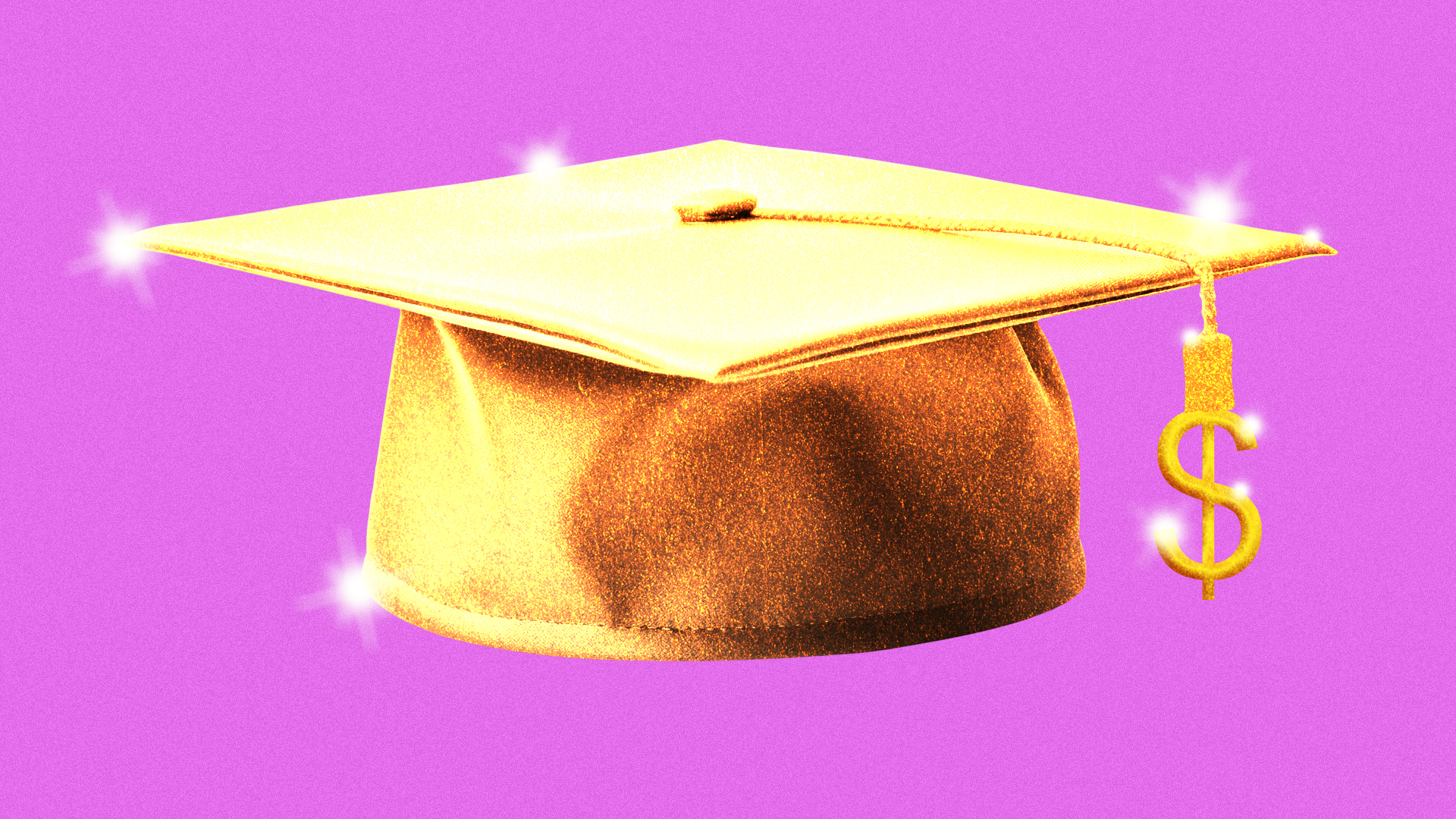 gold graduation cap