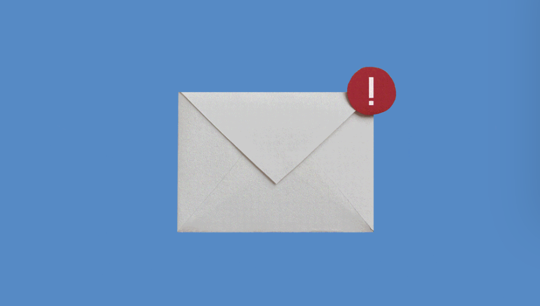 Email envelope alert