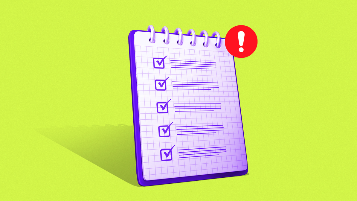 a clipboard checklist