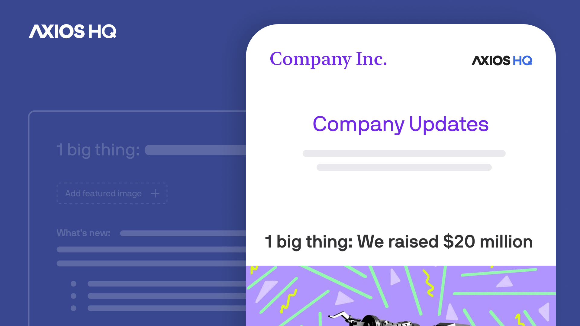 We raised $20M - Axios HQ